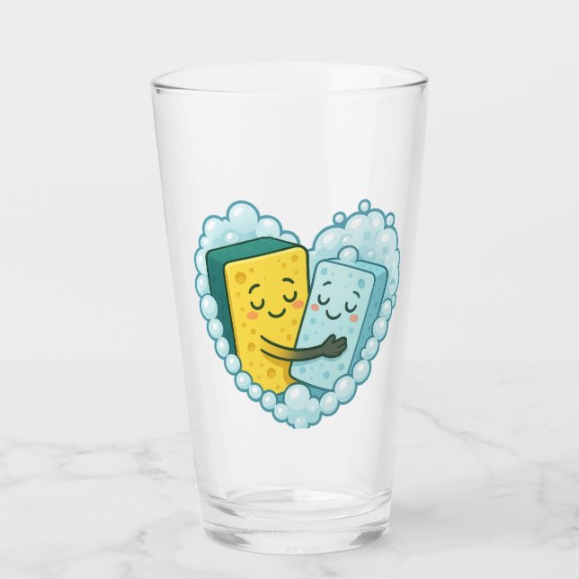Copo De Pint Soapy Love - Sponge & Dish Soap (Frente)