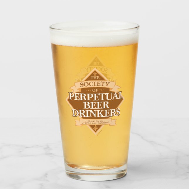 Copo De Pint Sociedade de Beers de Cerveja Perpétuos (Frente (Preenchido))