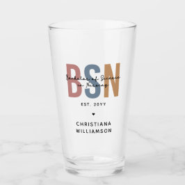 Copo De Pint Solteiro Personalizado de Ciência BSN na Enfermage