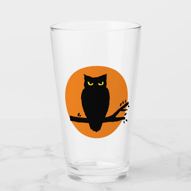 Copo De Pint Spooky Halloween Owl (Frente)