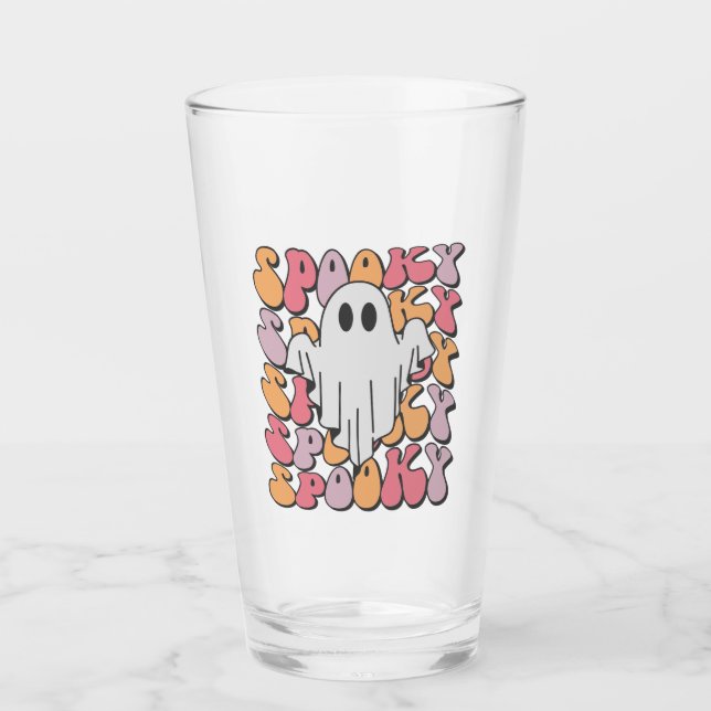 Copo De Pint Spooky Retro Ghost (Frente)