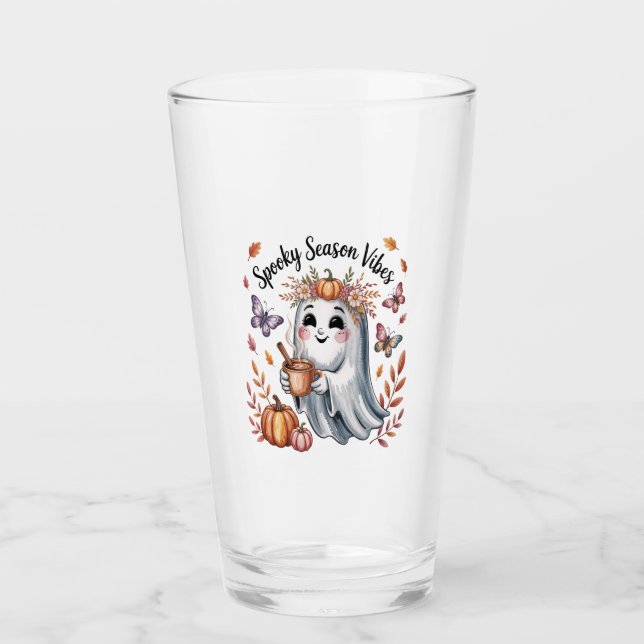 Copo De Pint Spooky Season Vibes Ghost (Frente)