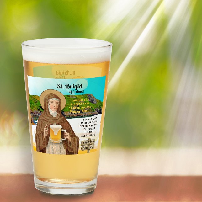 Copo De Pint St. Brigid of Ireland and Her Lake of Beer (Criador carregado)