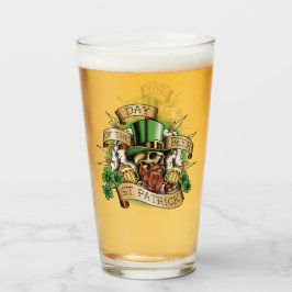 Copo De Pint St. Patrick, Dia da Cerveja, Caveira, Leprechaun,