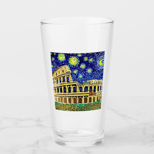 Copo De Pint Starry Night Roma Itália (Frente)