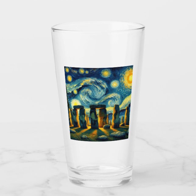 Copo De Pint Starry Night Stonehenge (Frente)