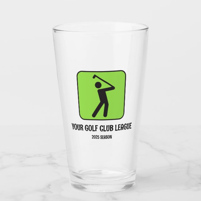 Copo De Pint Sua Liga de Golfe / Tumbler de Vidro (Frente)