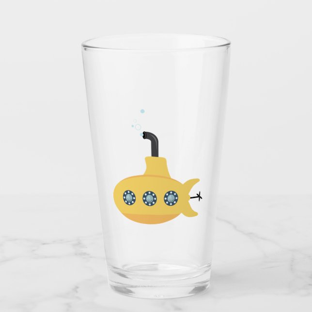 Copo De Pint Submarino Amarelo (Frente)