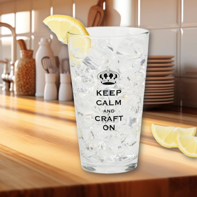 Copo De Pint Substituir CRAFT, Nome | Trendy Keep Calm Pint (Criador carregado)
