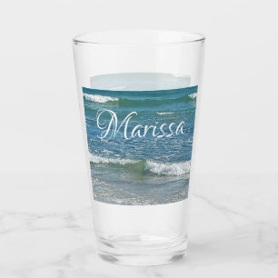 Copo De Pint Sudsy Blue Atlantic Shore Custom Name Desk O