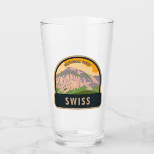 Copo De Pint Suiça do Parque Nacional Suíço Vintage