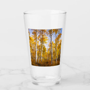 Copo De Pint Sulco de Aspen Folhas Amarelas de Outono