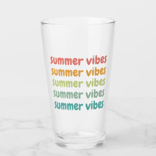 Copo De Pint Summer Vibes Férias de Praia Retro Verão