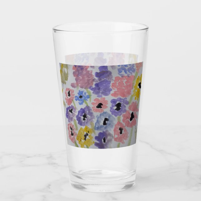 Copo De Pint Summer Wilflower Glass Tumbler (Frente)