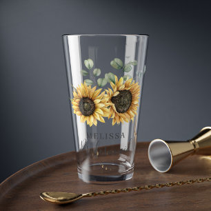Copo De Pint Sunflower Eucalyptus Floral Wedesmaid