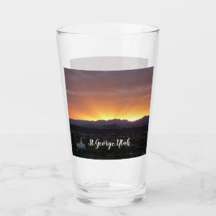 Copo De Pint Sunrise sobre Ruas. George Utah Landscape