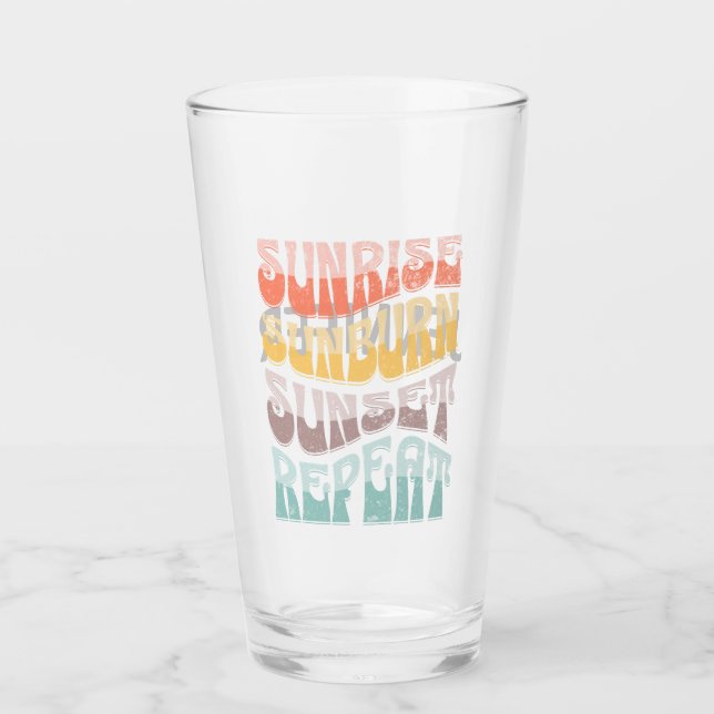 Copo De Pint Sunrise Sunset Repetir (Frente)