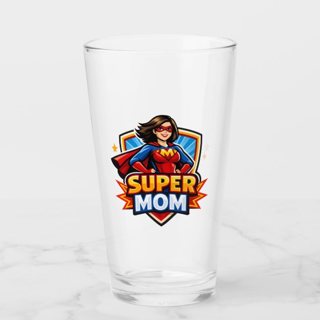 Copo De Pint Super Mãe (Frente)