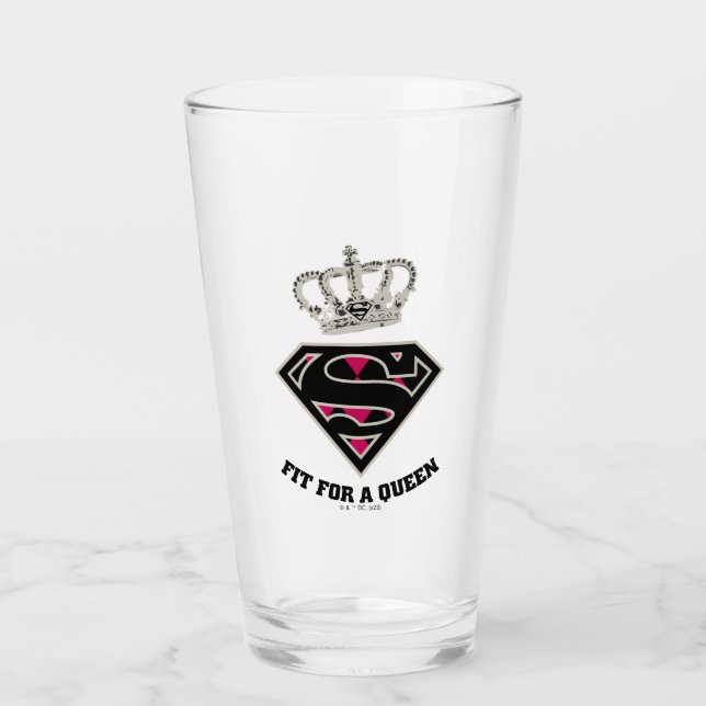 Copo De Pint Supergirl S-Shield "Ajustado Por Uma Rainha" (Frente)