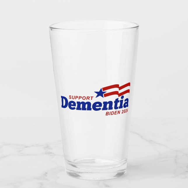 Copo De Pint Suporte demência Biden 2024 (Frente)