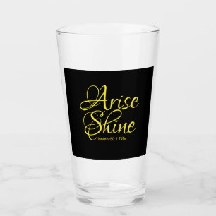 Copo De Pint Surto Inspirador e Fé Brilhante Preto