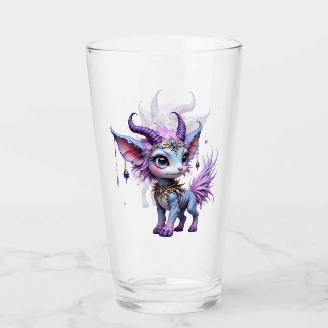 Copo De Pint Sussurro de Lilás – Guardiã da Floresta Encantada. (Frente)