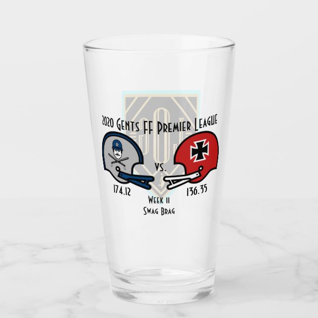Copo De Pint SwagBrag11 Der Rote v Lizzie Pint Glass (Frente)