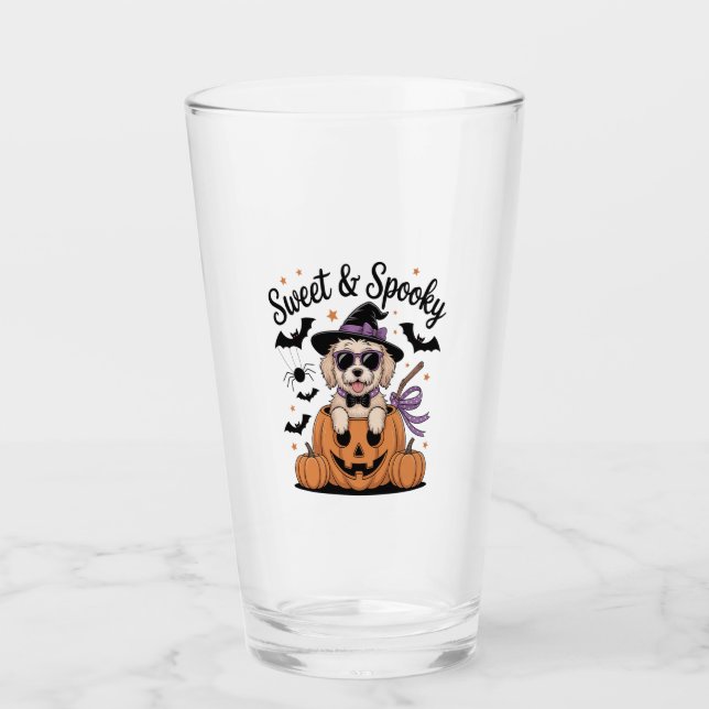 Copo De Pint Sweet and Spooky Dog Halloween (Frente)