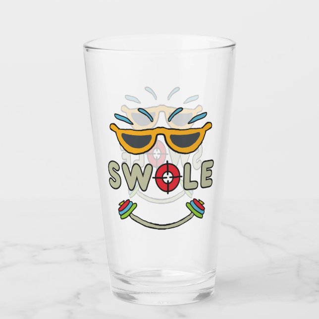 Copo De Pint Swole Bodybuilding (Frente)