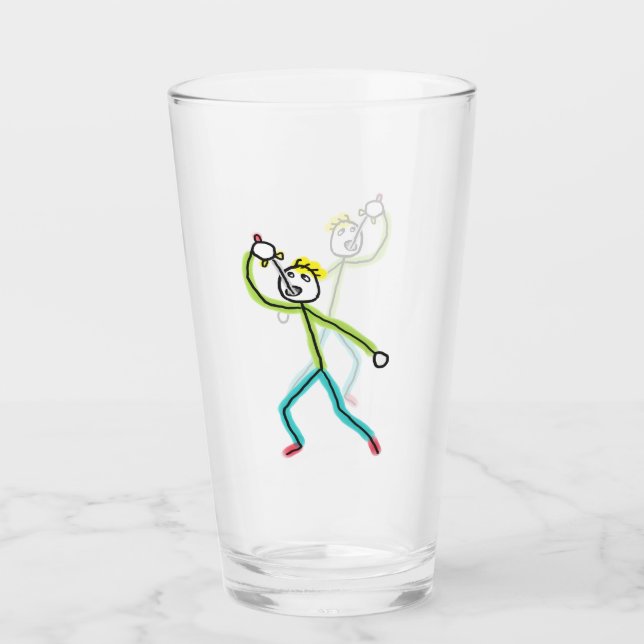 Copo De Pint Sword Swallowing Stickman (Frente)