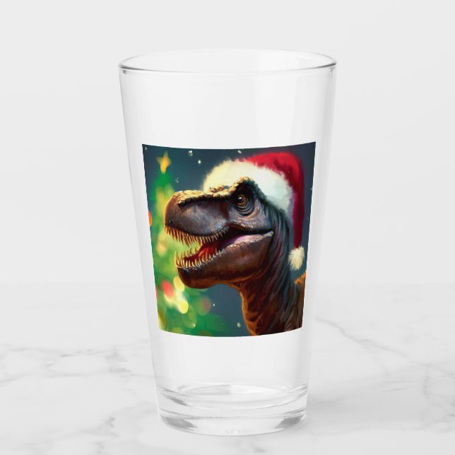 Copo De Pint T-Rex Natal 2 (Frente)