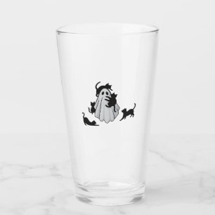 Copo De Pint T-Shirt Clássico Ghost e Gatos Negros