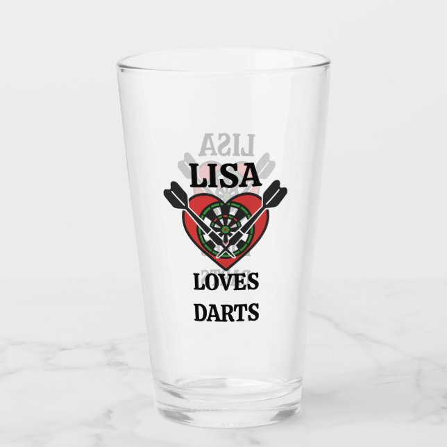 Copo De Pint Tabuleiro de Dardos Personalizado (Frente)