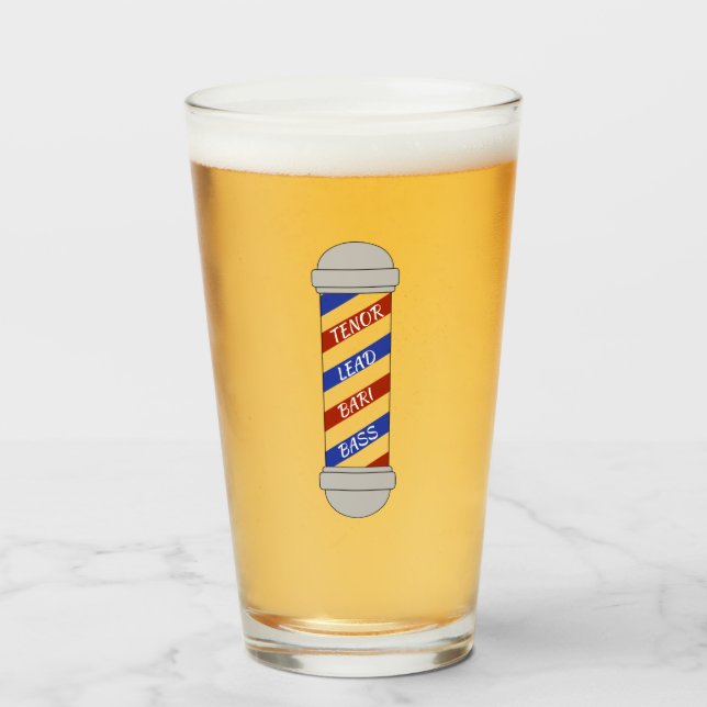 Copo De Pint Taça de Barber de Polos (Frente (Preenchido))