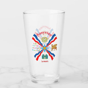 Copo De Pint Taça de Vidro da Nação Assíria