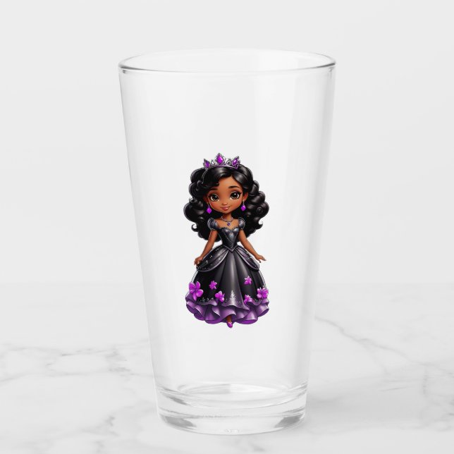 Copo De Pint Taça de vidro da Princesa Negra (Frente)