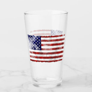 Copo De Pint Taça de Vidro de Bandeira Americana