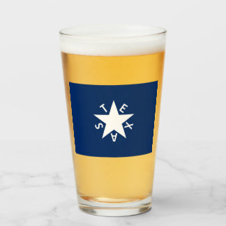 Copo De Pint Taça de Vidro de Bandeira da República do Texas
