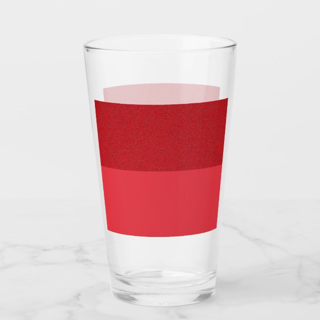 Copo De Pint Taça De Vidro De Tinta Vermelha De Tomate De Dois  (Frente)