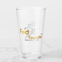 Taça de vidro personalizada "Fed2Founder"