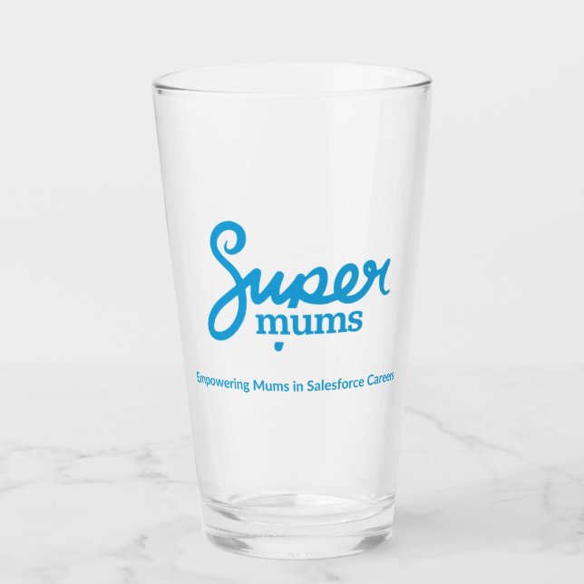 Copo De Pint Taça de Vidro Supermums (Frente)