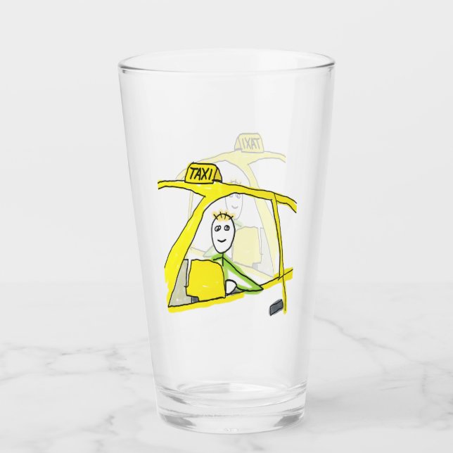Copo De Pint Taxi Driver Stickman (Frente)