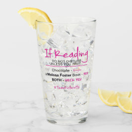 Copo De Pint #TeamFosterette Se Ler Não Incomodar Vidro