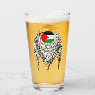 Copo De Pint Tecido Tradicional do Keffiyeh Scarf Palestino