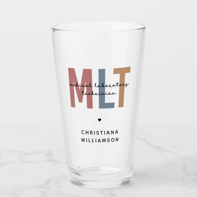 Copo De Pint Técnico de Laboratório Médico MLT Personalizado (Frente)