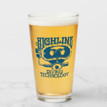 Tecnologia de Mergulho Highline Logotipo Retro