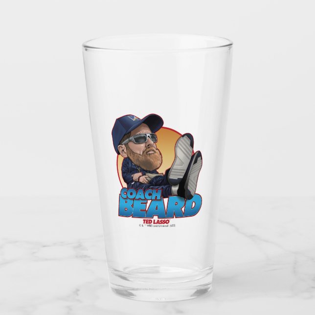 Copo De Pint Ted Lasso | Barba de Treinador Bobblehead (Frente)