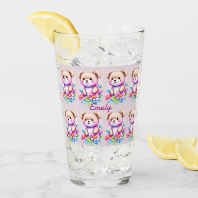 Copo De Pint Teddybär Wasserfarben Pastell (Gelo frontal)