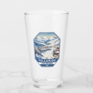 Copo De Pint Telluride Colorado Winter Viagem Art Vintage