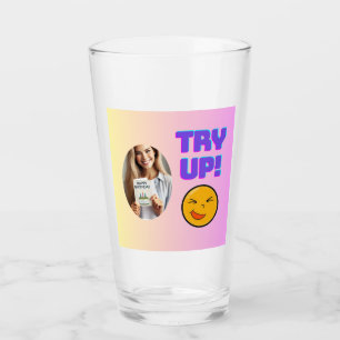 Copo De Pint Tente! Diversão Emoji Design para o Natal